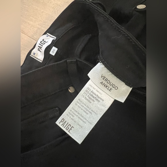 Paige Verdugo Ankle jeans - Black Shadow, size 30 - Picture 4 of 4